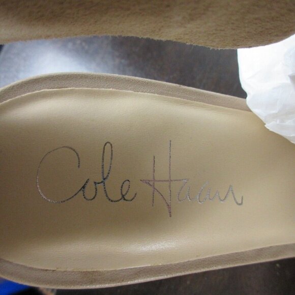 Cole Haan Women's Size 7 Silver Open-Toe Strappy Ankle Strap Stiletto Party 542 - Picture 3 of 10